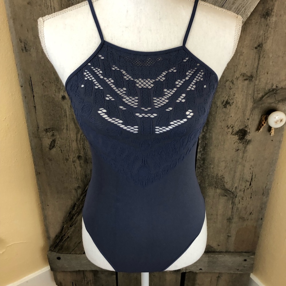 Free People Solstice Lace Bodysuit Medium